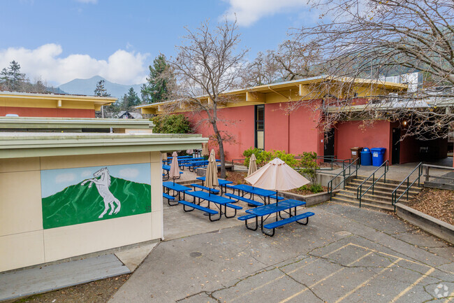 Wade Thomas Elementary School has beautiful murals in San Anselmo.