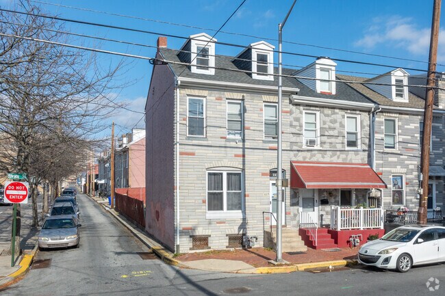 Most of the rowhomes in Downtown Reading were built in the early 20th century.