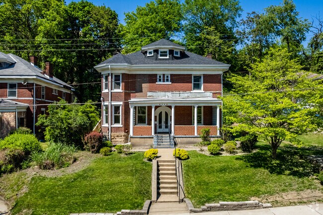 Beautiful homes sit up on the hills of the Upper Hill and look down onto Centre Avenue.