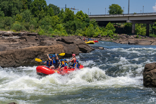 Residents of East Highlands love to visit Rushsouth Whitewater to raft down the river.