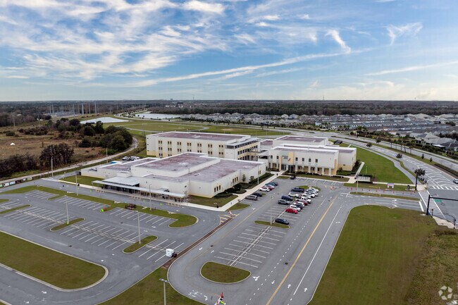 Innovation Middle School offers ample parking on the east side of the school.