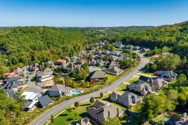 Hillsborough is settled into the hills and trees, bringing seclusion to its residents.