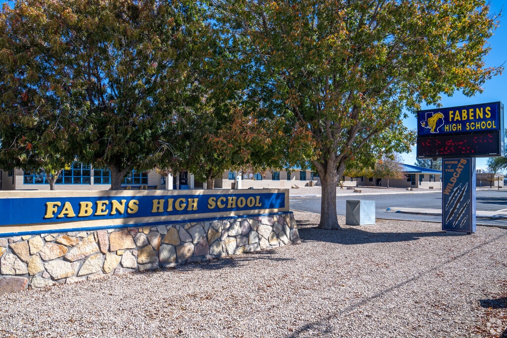 Fabens High School rallies under the banner of the Wildcat in Fabens, TX.