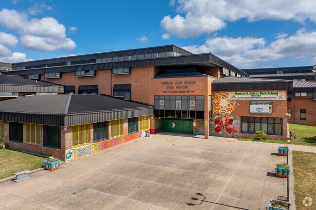 Thomas Alva Edison High School/Fareira Skills Center serves grades 9-12 with a C- rating.