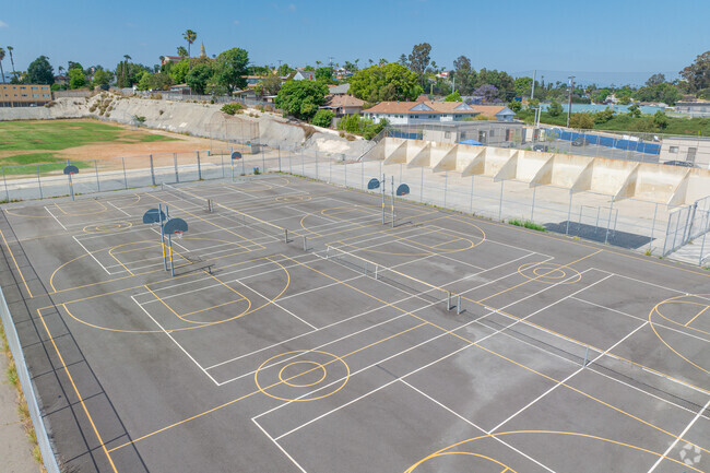 Horace Mann Middle School's sports facilities are expansive.