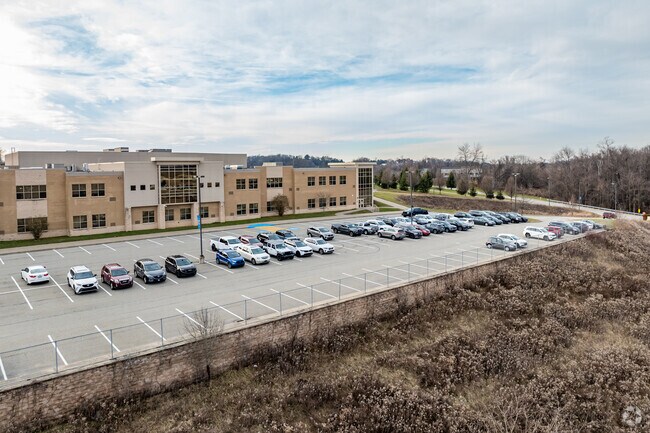 The parking lot is right next to Logan Elementary School for easy access.