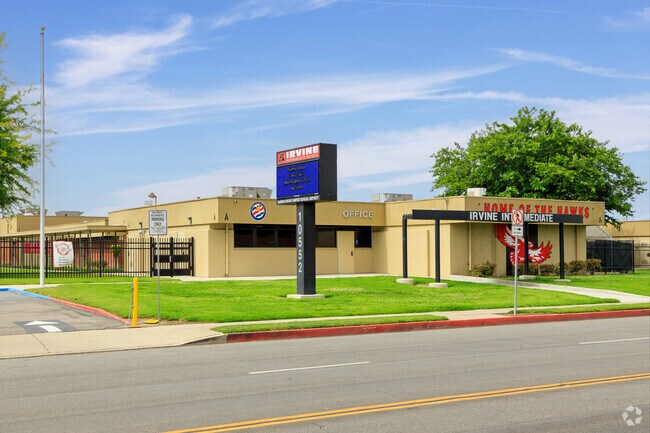 James Irvine Intermediate School in Garden Grove, home of the Hawks.