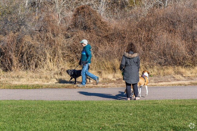 The Foxridge neighborhood is dog-friendly with plenty of nearby paved walking trails.