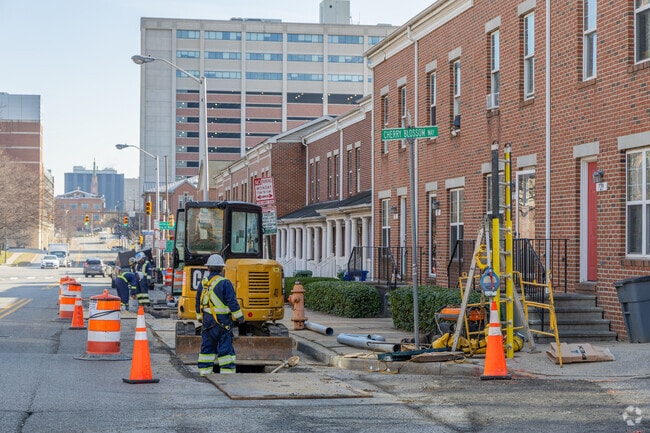 The neighborhood and surrounding environment is constantly being revitalized by the city.