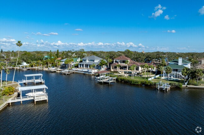 Tarpon Springs has what seems like miles of waterfront homes.