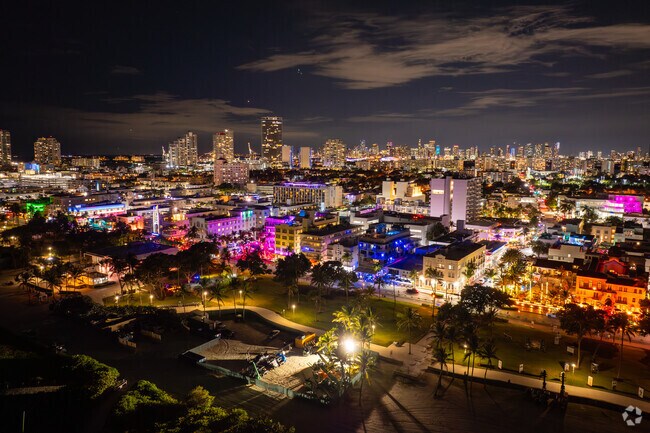Miami Beach nightlife attracts millions of tourists each year.