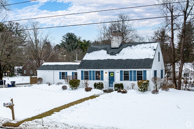 Rural homes are often set back from the street.