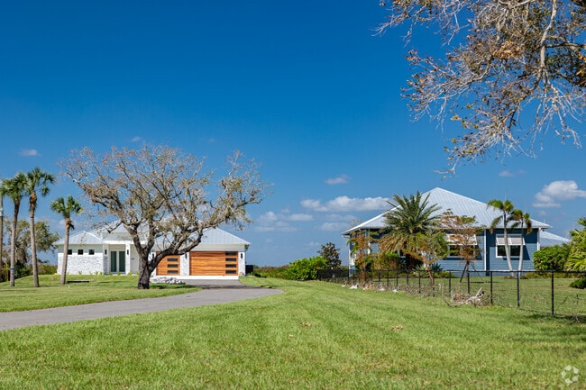 Homes in Cleveland include large coastal contemporaries built along the river.