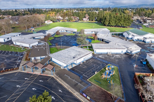John Reed Elementary offers a sprawling campus when viewed from above.