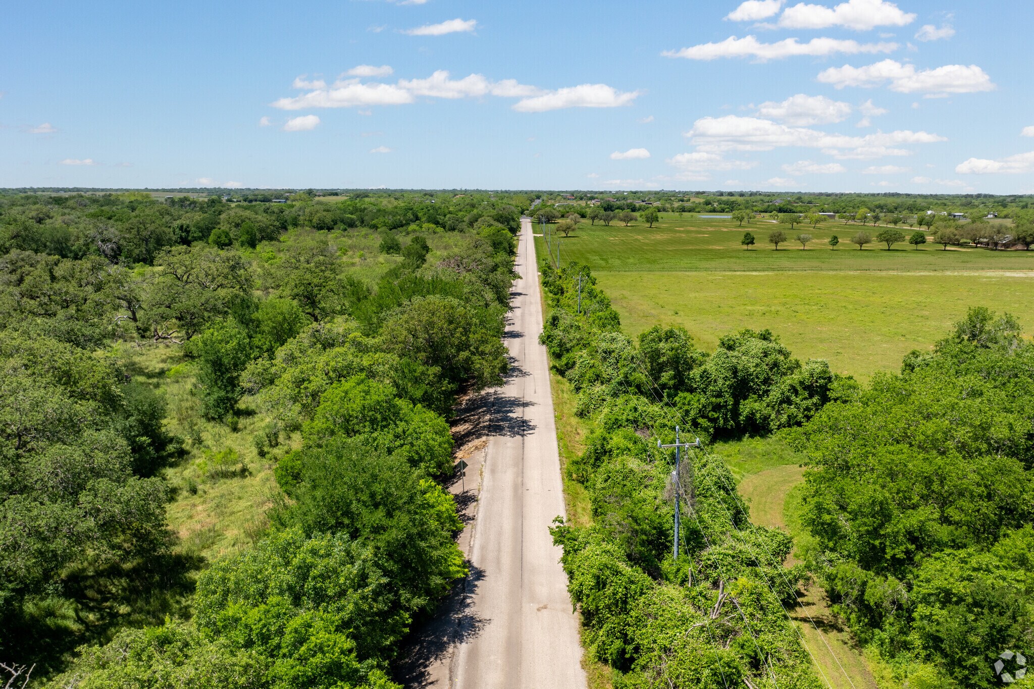 Rural country roads expanding through St. Hedwig.