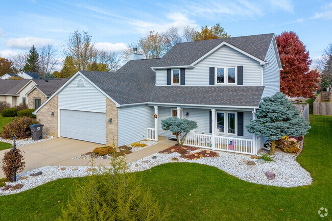 A lot of care and attention has been spent on the landscape of this Briargate home.