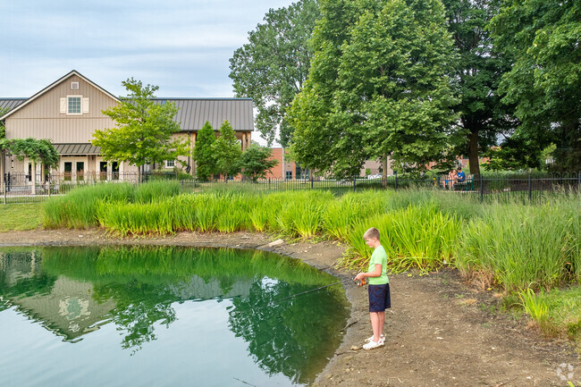 Sunny 95 Park near Knolls-Thomas features a stocked pond.