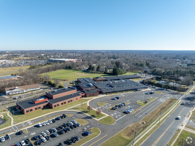 Students the large playing fields at Clifton T. Barkalow School.