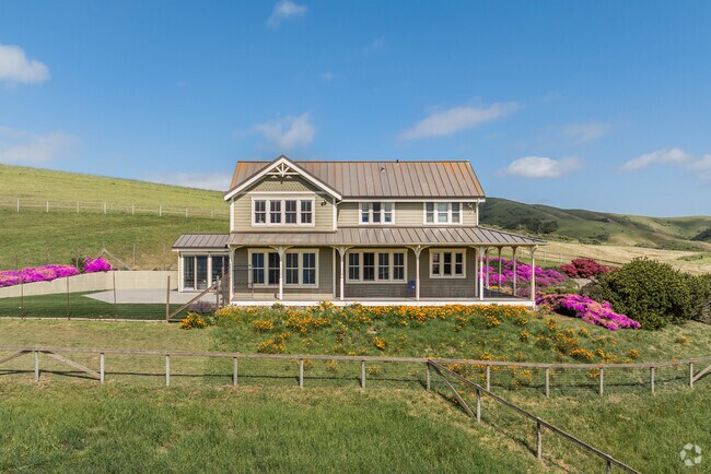 Victorian homes with pristine yards are common in Point Reyes.