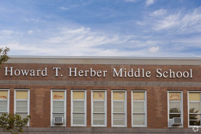 The students at Howard T Herber Middle School in Malverne, NY are in grades 6-8.