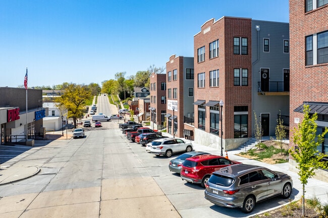 Ralston is a mixture of older buildings and new development.