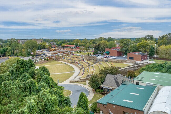 Residents can find entertainment and live music at the Northside Hospital-Cherokee Amphitheater.