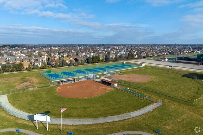 Ball fields at Cheyenne Elementary School.