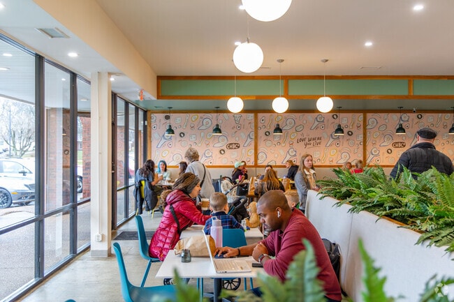 Crieve Hall Bagel started in 2020 and is the only coffee and bagel shop in Crieve Hall.