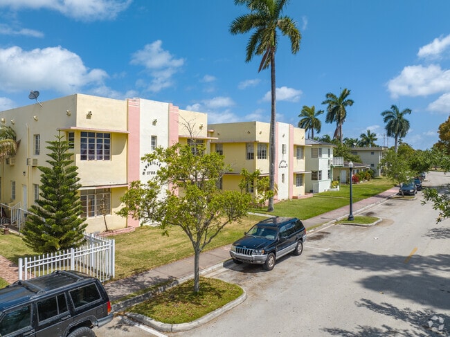 Condominiums are commonly seen on the streets of Normandy Isle.