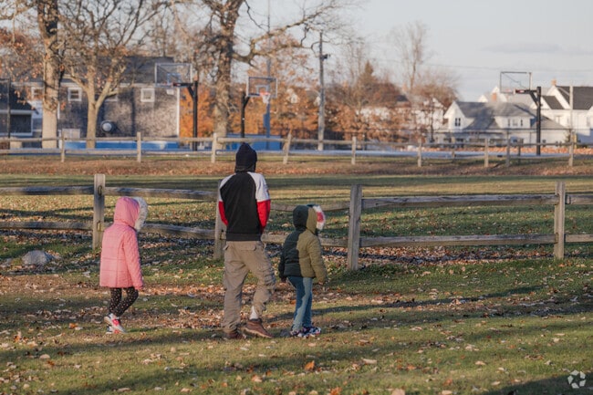 Families enjoy parks in the Acushnet / Pine Hill neighborhood