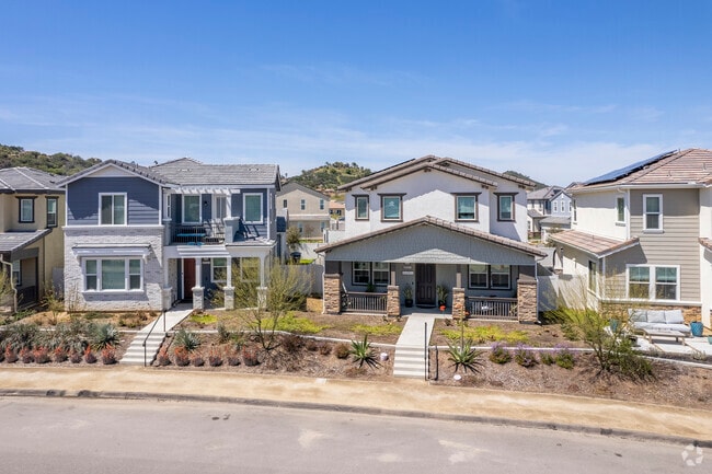 Contemporary homes were built on a former dairy farm in Valley Center.