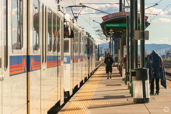 Overland residents can use the Park and Ride at Evans Station to hop on the Denver RTD.