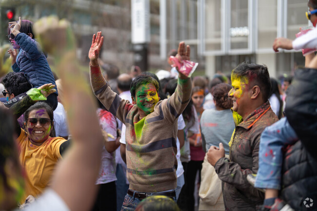 Lots of color and dance take place at the Holi Festival in San Ramon.