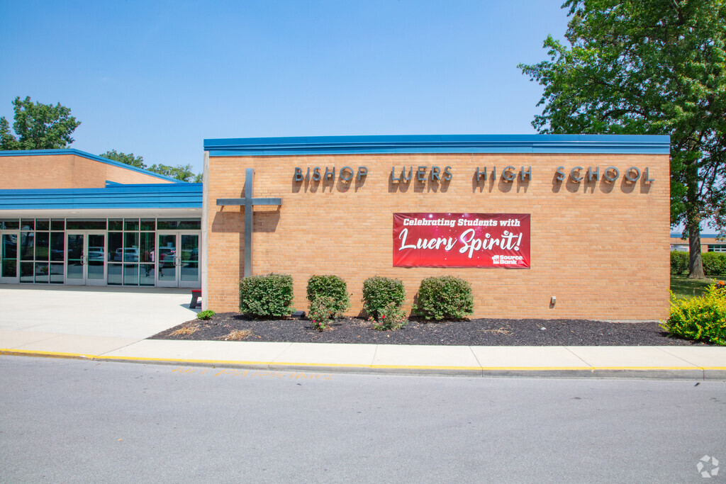 Bishop Luers High School building in South Fort Wayne.