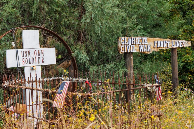 Close to La Cueva near the Glorieta Pass Battlefield sits a grave of an Unknown Soldier