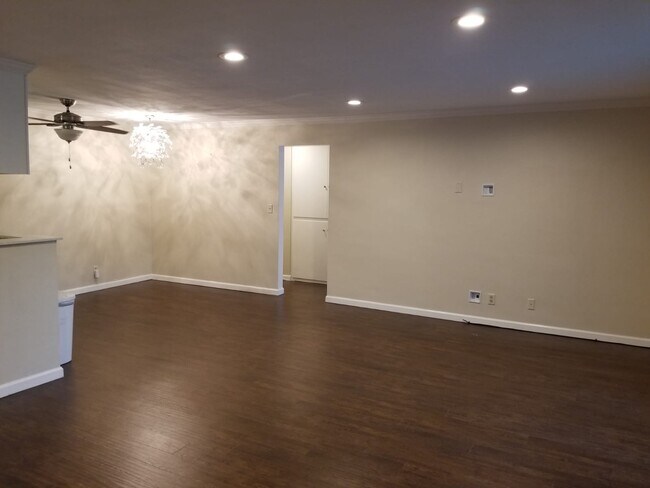 kitchen and hallway to bedrooms