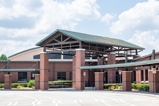 Main entrance to Couch Middle School in Grayson GA