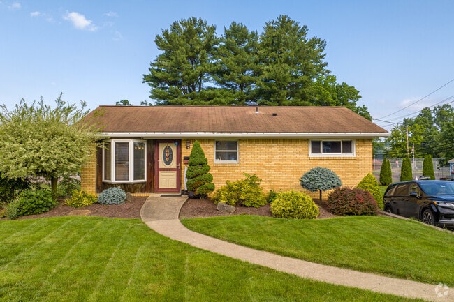 Scott Township streets are lined with ranch-style architecture.