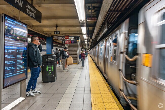 The 7 train serves the area