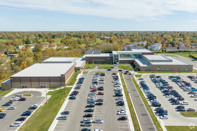 Tates Creek High School shares the same campus with two other schools.