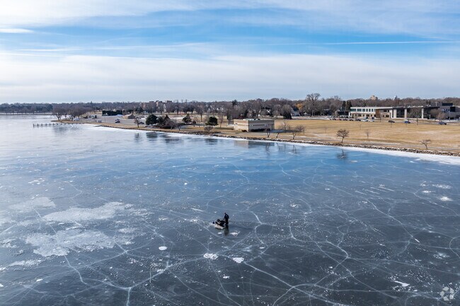 Ice fishing is very popular for Oshosh Residents.