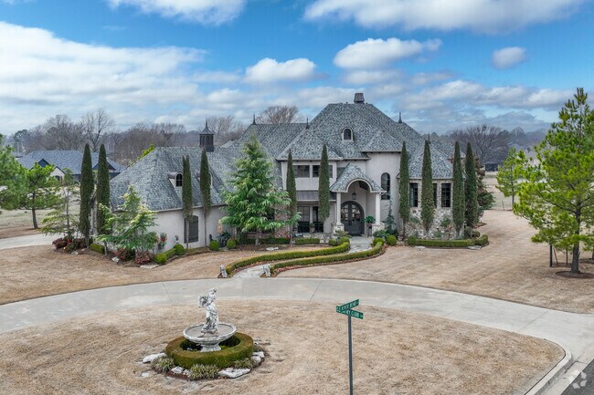 Large luxury homes like this French Colonial can be found in Muskogee near the river and in Honor Heights neighborhood.