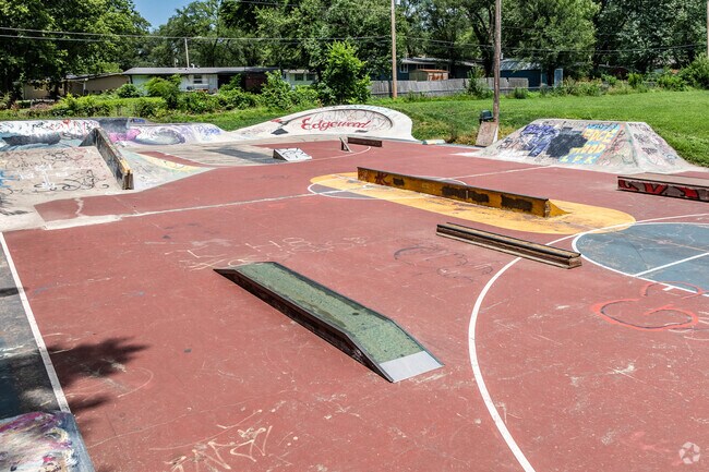 Edgewood Park has a great skate park for any age.
