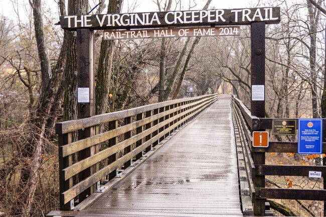 Abingdon is the last stop along the historic Virginia Creeper Trail.
