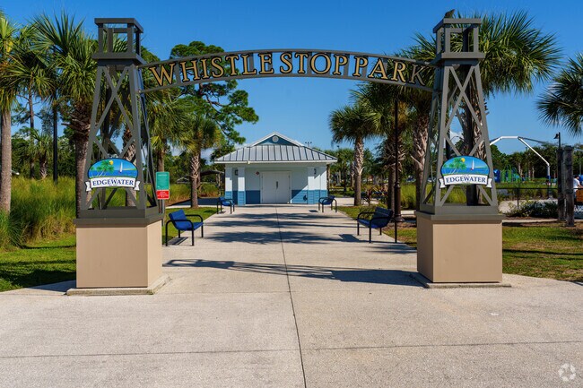 Whistle Stop Park, located minutes from Edgewater Landing, is a fantastic all-ages destination.