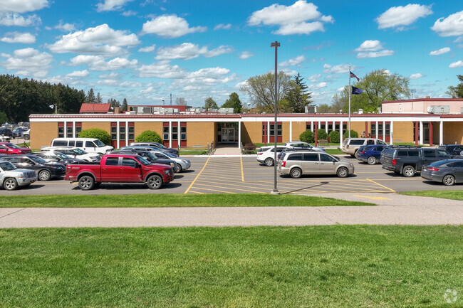Holly Academy's main entrance.