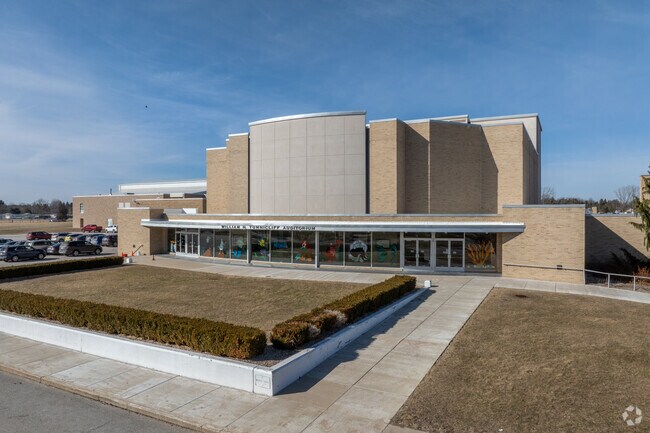 The 650 seat William Tunnicliff Auditorium was built in 2000 at Flushing High School.