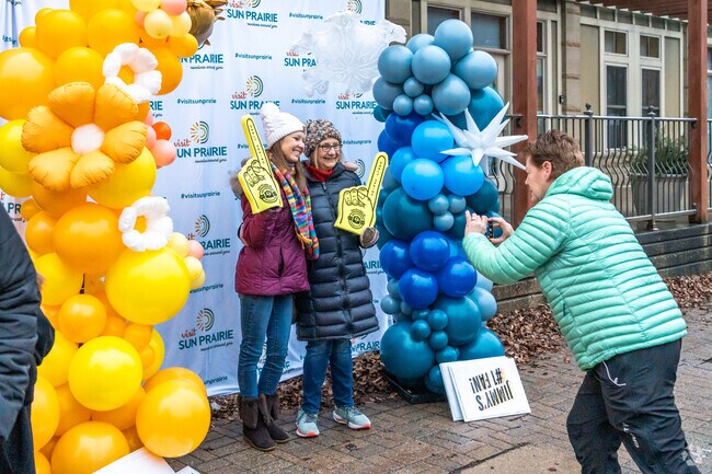 Snap a pic with a fiends and family at the annual Groundhog Day event in downtown Sun Prairie.