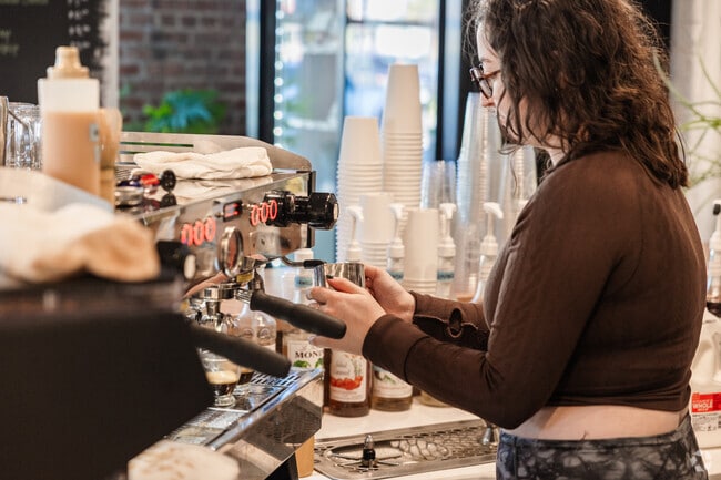 Blum in East Central, Charleston, is a great place to grab a cup of coffee and relax.