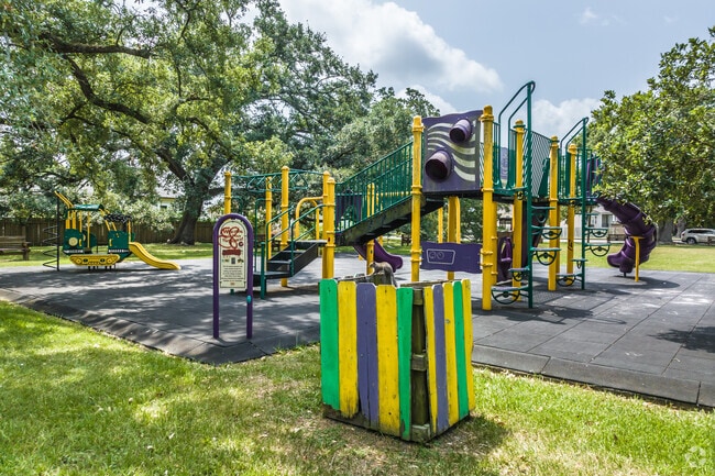 Kids can be kids on the playground at St. James Playspot in Milneburg.
